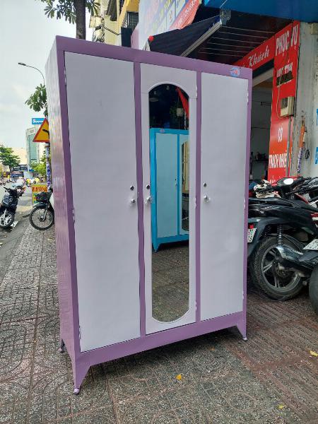 Tủ sắt 3 cánh ngang 1m2 cao 1m8 Đại Thành
