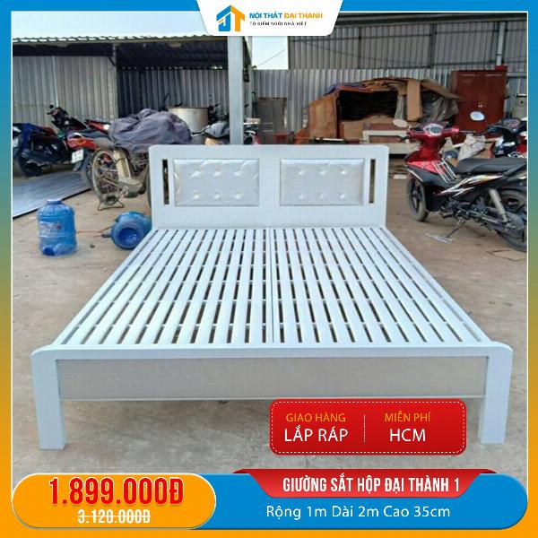 Giường sắt kiểu hộp ĐẠI THÀNH 1 1m4x2m