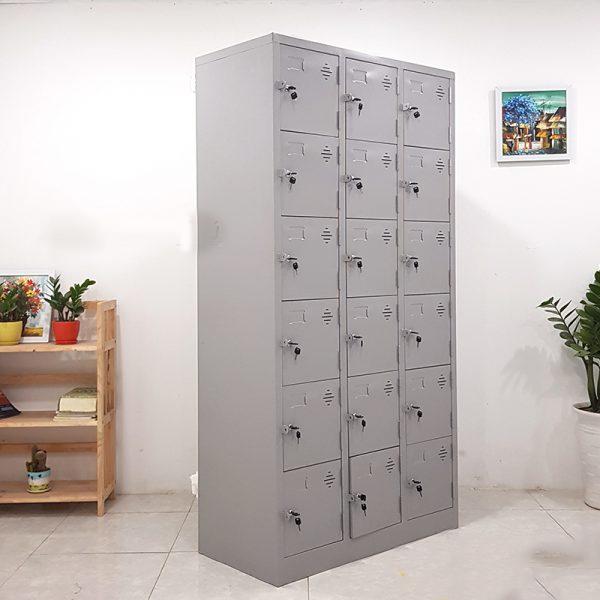 TỦ SẮT LOCKER 18 CỬA CAO CẤP 
