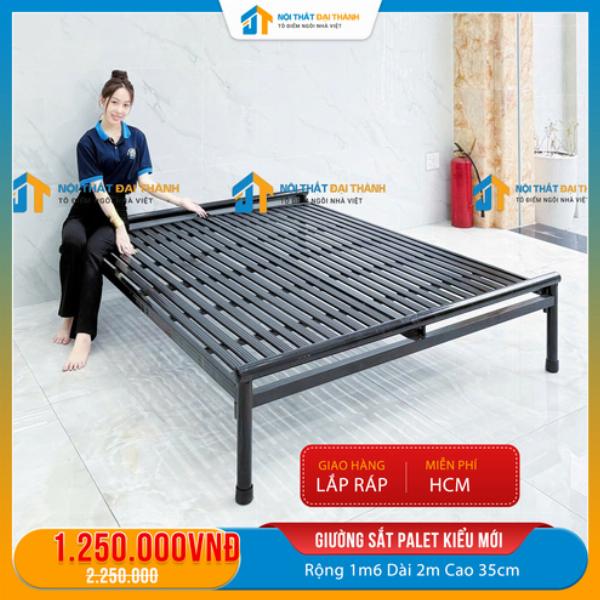 Giường sắt PALET kiểu mới Đại Thành 1m6x2m